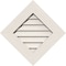 Ekena Millwork Diamond Gable Vent Non-Functional, PVC Gable Vent w/ 1" x 4" Flat Trim Frame, 22"W x 22"H GVPDI22X2201DUN - alternate 1